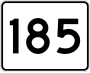 Route 185 marker