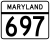 Maryland Route 697 marker