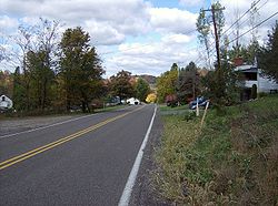 A typical road in Upper Burrell Township