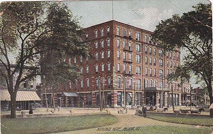 National Hotel, Peoria, Illinois, 1887