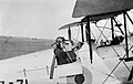 No. 1 Elementary Flying Training School pupil in a DH.60 Moth, c. 1940