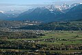 Nofels, Bangs und Fresch, Blick übers Rheintal gegen Feldkirch