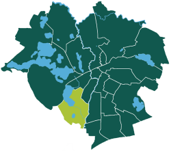 Location of Kortowo within Olsztyn