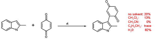 On Water Quinoline Reaction