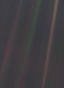 Pale Blue Dot, by NASA