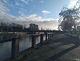 Embankment in the city center