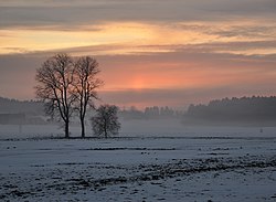 Sunset on the Ruschweiler Lake [de]