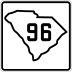 South Carolina Highway 96 marker