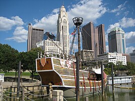 The Santa Maria Ship & Museum, a highlight of the riverfront for decades