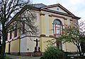 Katholische St.-Dionysius-Kirche, Glockenturm und Kreuz