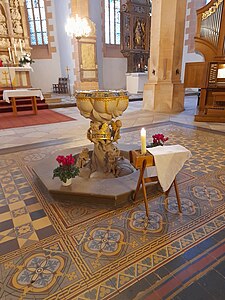 Taufstein der St. Annenkirche in Annaberg-Buchholz