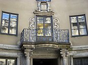 Balcony with view over the inner yard.