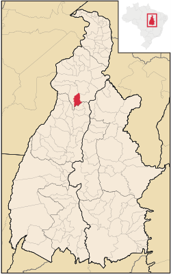 Localização de Colinas do Tocantins no Tocantins