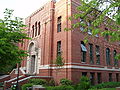 Side view of Gilbert Hall, on the University of Oregon campus in Eugene, Oregon