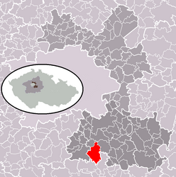 Velké Popovice – Mappa