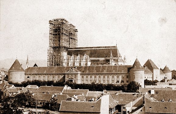 Cathedral under Hermann Bollé re-construction (ca 1890s)