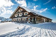 Bregenzerwälderhaus near the Hochhäderich mountain top (Alpe Moos)