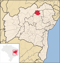 Campo Formoso – Mappa