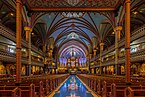 Intérieur de la basilique Notre-Dame de Montréal.