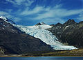 Vue du glacier Holanda depuis le canal Beagle.