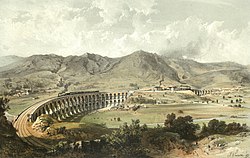 lithograph of the viaduct