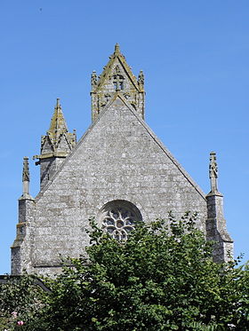 Pignon occidental de l'église.