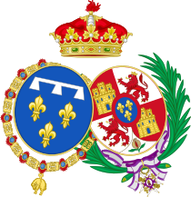 Arms of alliance of Prince Antoine and his wife