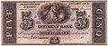 Image 29A $5 note issued by Citizens Bank of Louisiana in the 1850s. (from Banknote)