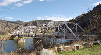 Le Hardy Bridge près de Cascade dans le Montana