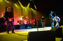 The band onstage