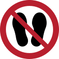 P024 – Do not walk or stand here