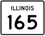 Illinois Route 165 marker