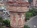 A view of Chauburji's minarets with tile work
