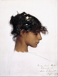 Rosina Ferrara, an Italian girl from Capri, became the favorite muse of John Singer Sargent.
