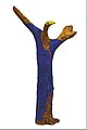 Conductor, 2009 colored wood, height 112 cm MNMA, Jagodina