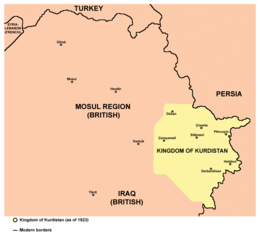 Regno del Kurdistan - Localizzazione