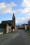 La rue de l'église actuelle rue de la 24e-Division-Britannique.