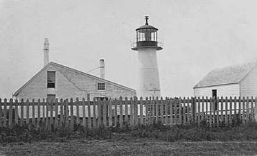 The second tower, built 1843-44, an early cast iron tower