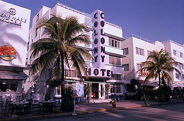 Hotelli, art deco -alue, Miami South Beach, USA.