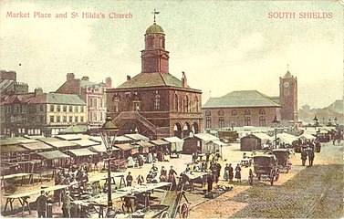 Marketplace in South Shields, England