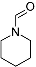 Skeletal formula of N-formylpiperidine