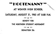 Northern Student Movement Hootenanny