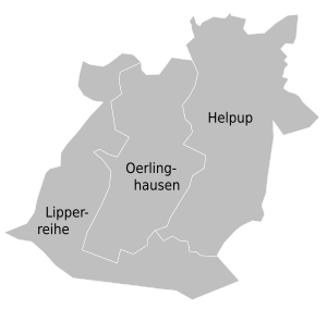 エルリングハウゼンの地区図