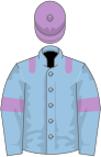 Light blue, mauve epaulets, armlets and cap