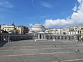 Piazza del Plebiscito seen from Royal Palace of Naples