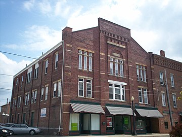 Rear section of Riddle Block No. 5, located on North Prospect Street just north of East Main Street, 2009