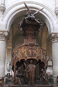 Chaire à prêcher, 1899, église Saint-Clodoald de Saint-Cloud.