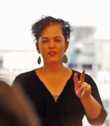 Shara McCallum reading at Split This Rock 2018, Washington, D.C.