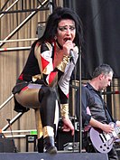 Siouxsie Sioux performing