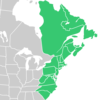 Symphyotrichum novi-belgii native distribution: Canada — Labrador, New Brunswick, Newfoundland, Nova Scotia, Prince Edward Island, and Québec; US — Connecticut, Maine, Maryland, Massachusetts, New Hampshire, New Jersey, New York, North Carolina, Pennsylvania, Rhode Island, South Carolina, Vermont, Virginia, and West Virginia.